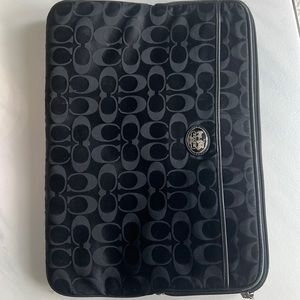 Coach Monogram Print Laptop Case